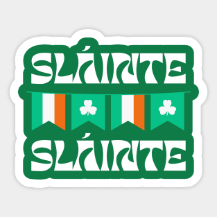 IRISH FLAG SLAINTE Sticker